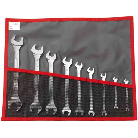 Jeu de clés à fourches en pouce, Facom en trousse, 6 pcs.