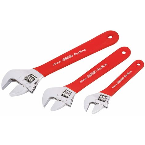 Jeu de clés à molette Redline 3 pièces 67634 Draper Tools