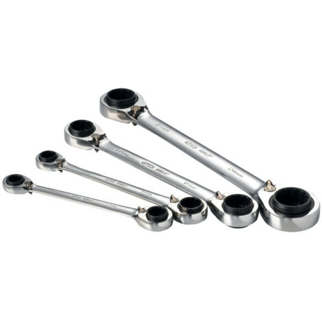 Jeu de clés à œil SAM 106CP 4 pièces en Acier au chrome-vanadium 8  24 mm ( Prix pour 1 )
