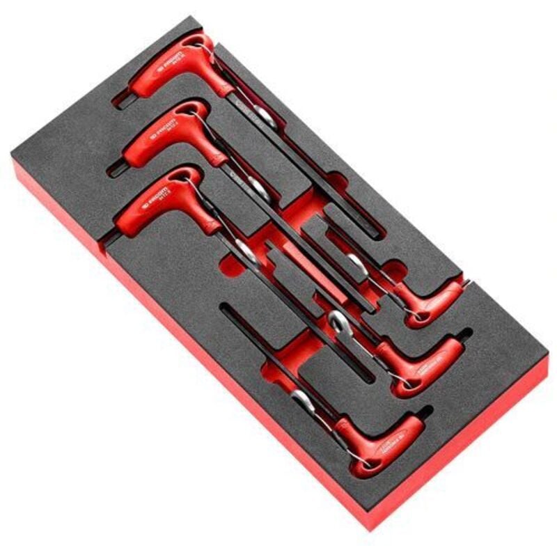 Jeu de clés Allen en t Facom 3 mm, 4 mm, 5 mm, 6 mm, 8 mm, 10 mm Métrique Hexagonal 6 pièces , Bras Long, court ( Prix pour 1 )