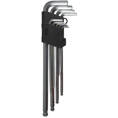 Jeu de clés BTR males de 1.5 à 10mm embout sphérique X 9
