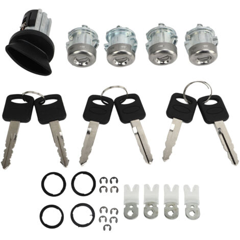 Jeu de clés de cylindre de serrure de porte de voiture 1L3Z 11582 A, Kit de commutateur d'allumage de remplacement pour Ford Excursion 2000 à 2005