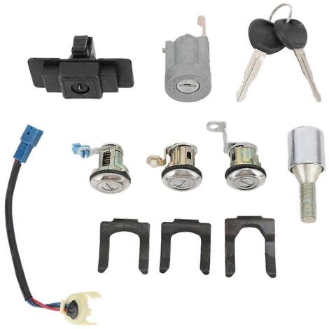 Jeu de clés de cylindre de serrure de voiture complet MR259111 de remplacement, comme illustré