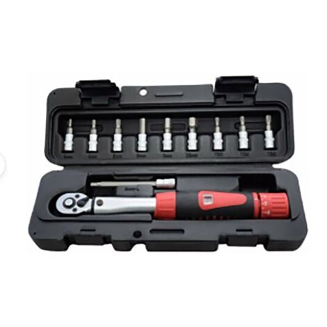 Jeu de clés dynamométriques pour vélo 1/4" - Outils de réparation - Clé dynamométrique 2-24 Nm