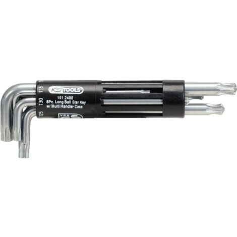 KS TOOLS Jeu de clés mâles Torx tête sphérique, 8pcs