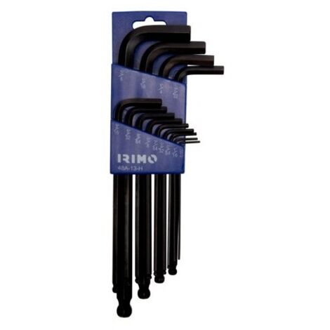 Jeu de clés long irimo acier chrome vanadium argenté 13 clés