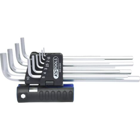 Jeu de clés mâles 6 pans 3 en 1,10 pcs XL