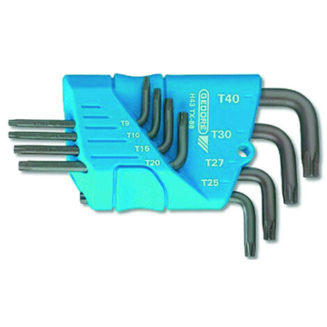 Jeu De Clés Mâles Coudées Gedore Torx - T10 - T15 - T20 - T25 - T27 - T30 - T40 - T45