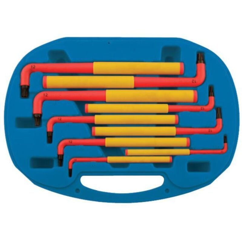 Laser Tools - Jeu de cles males torx isolees 1000v vde
