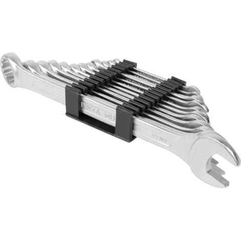 Jeu de clés mixtes 6 - 22 mm Brüder Mannesmann M19652 Acier Chrome-Vanadium 12 pièces 1 set