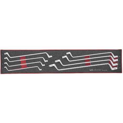 Jeu de clés polygonales doubles Foamx4 tray 6-22mm 8 pièces Teng Tools TEX6308