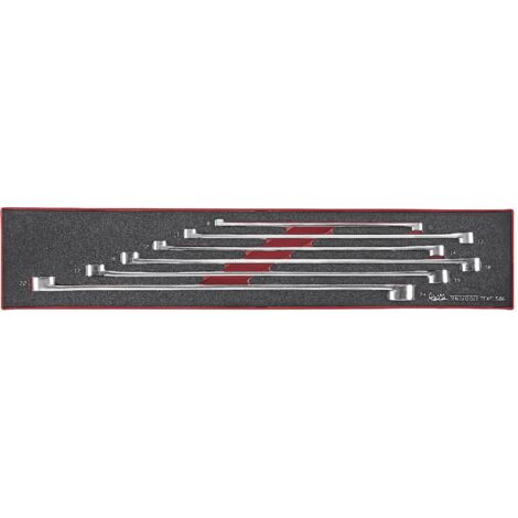 Jeu de clés polygonales extra longues Foamx4 tray 8- 24mm 6 pièces Teng Tools TEXFLS06
