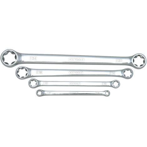 Jeu de clés polygonales Torx E CHROMEplus, 4 pcs
