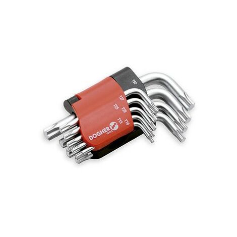 Jeu de clés Torx courtes 9pcs T10-T50  DOGHER 606-009
