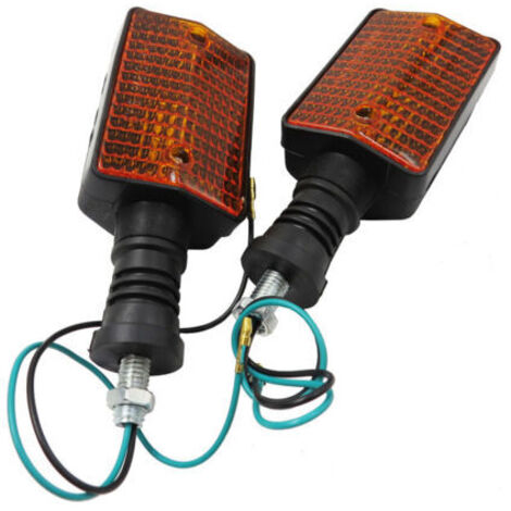 Jeu de Clignotants Style Vintage pour Yamaha DT - Compatible DT50, DT80, DT125, DT175 - Feux Avant et Arrière