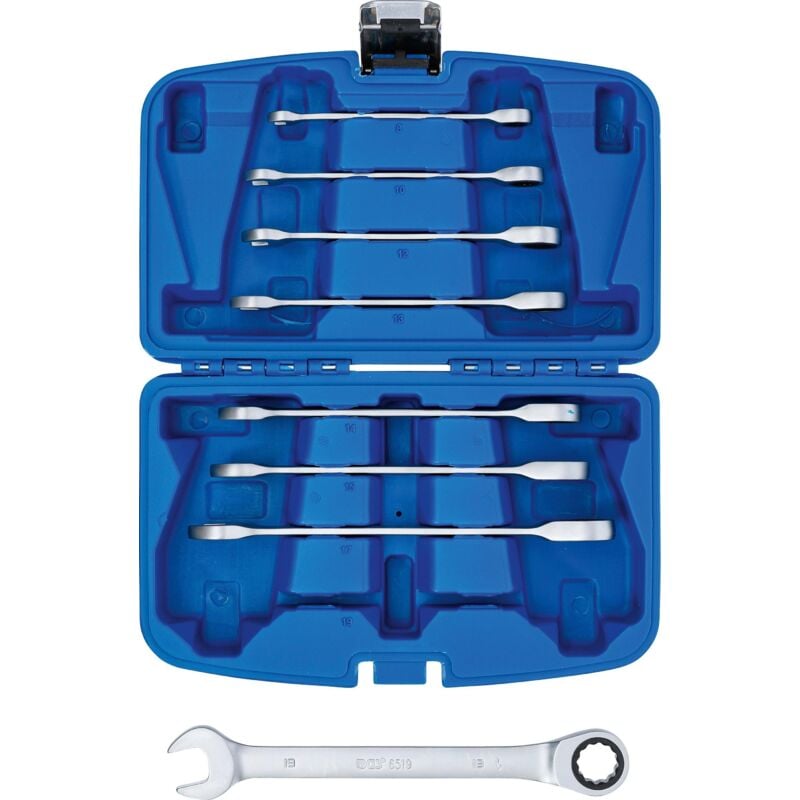 Bgs Technic - Jeu de clés mixtes à cliquet 8 - 19 mm 8 pièces