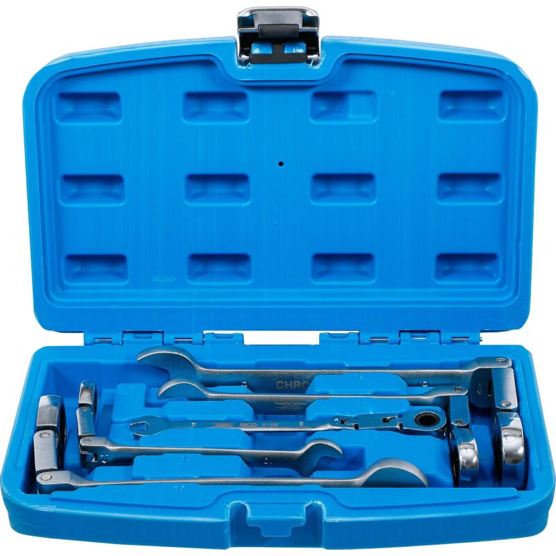 Bgs Technic - Jeu de clés mixtes à cliquet à double articulation pliable 8 - 19 mm 5 pièces