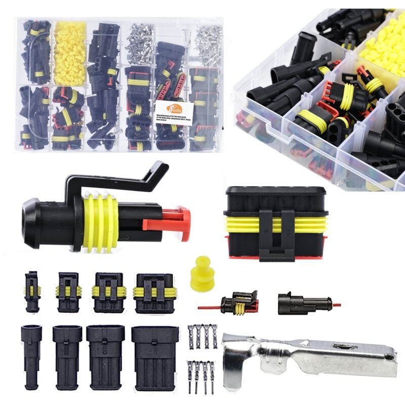 Set connettori elettrici ermetici 1004 pz.