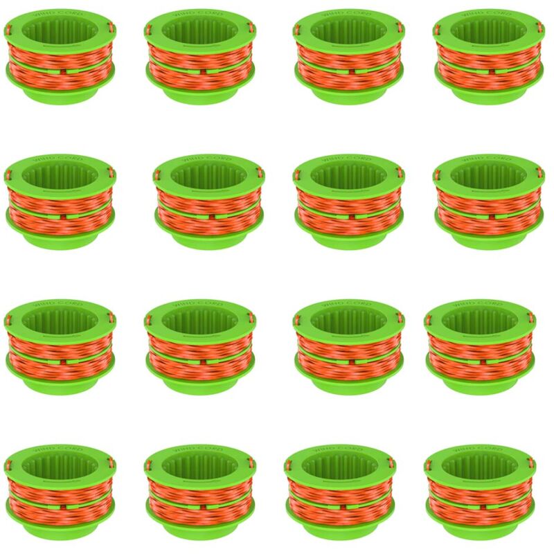 Jeu de cordons de coupe pour tondeuse ego power + AS1300, bobines de cordon de remplacement pour tondeuse Ego 15 ST1500/ST1500-S 16 pièces Tonchean