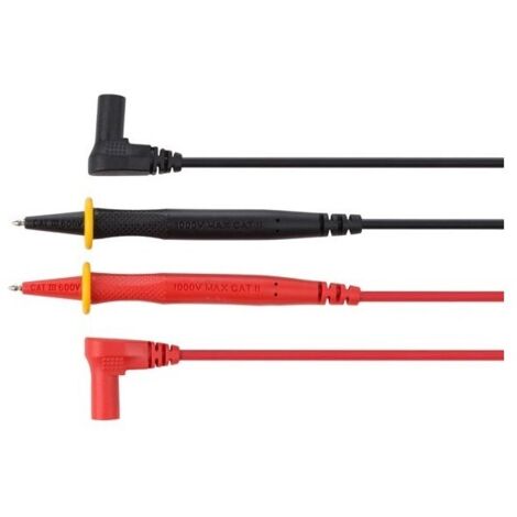 Jeu de cordons de mesure en pvc - cat iii 600 v - 12 a - 18 awg -  longueur 70 cm