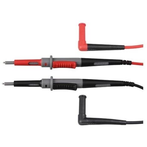 Jeu de cordons de mesure en pvc, cat  iv - 10a - 2mm/4mm -  longueur 100 cm