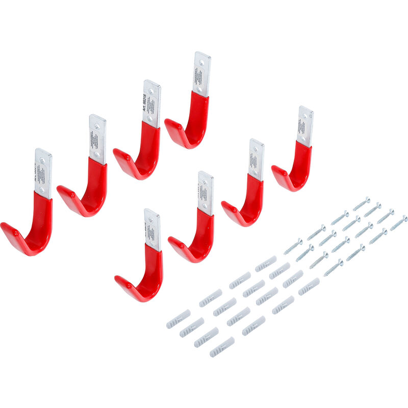 Bgs Technic - jeu de crochets muraux 8 pièces bgs diy 88318