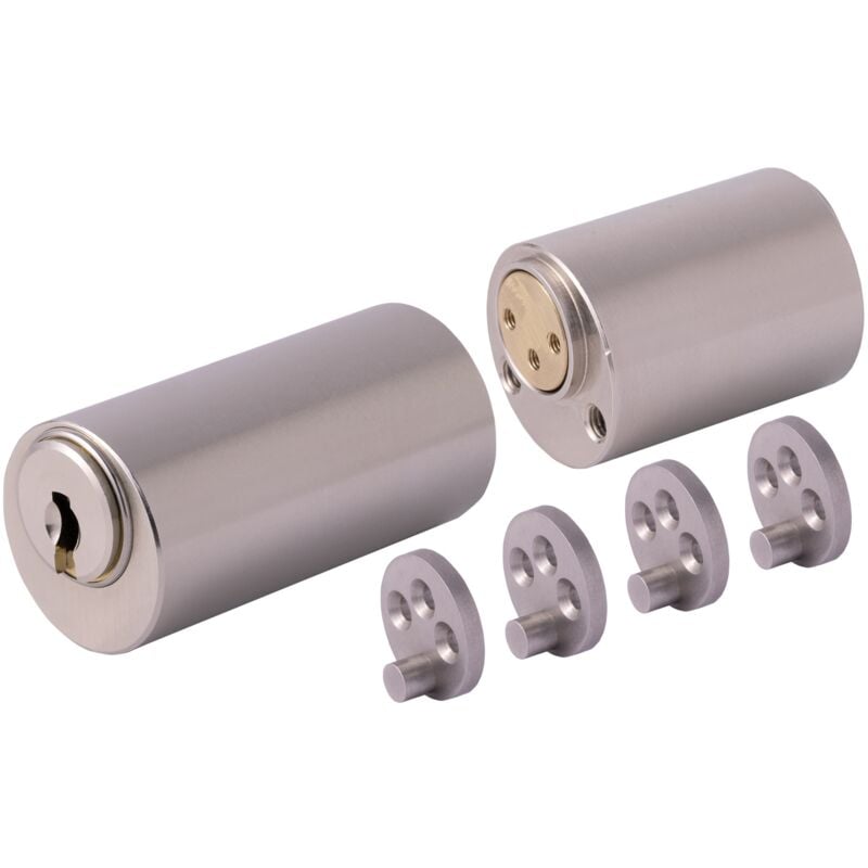 Jeu de cylindre expert plus 285/745 (type cisa) 4 clés Kaba 35.SET.AK285/745.NI