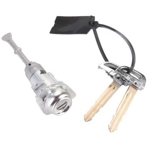 Jeu de cylindres de serrure de porte avant avec clés pour Hyundai Elantra 2017-2020  2 clés, couleur argent  Cylindre de serrure de porte côté conducteur gauche Remplace les références 81970-F0000, 81