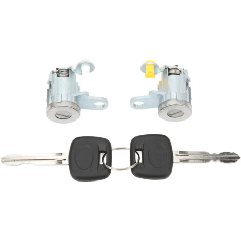 Jeu de Cylindres de Serrure de Porte Tacoma OE 6905135070 Aluminium 1995‑2004 2 Cylindres+2 Clés