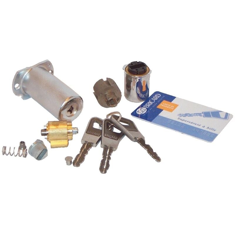 Jeu de cylindre supersurete ancien modèle à bille Bricard 812900