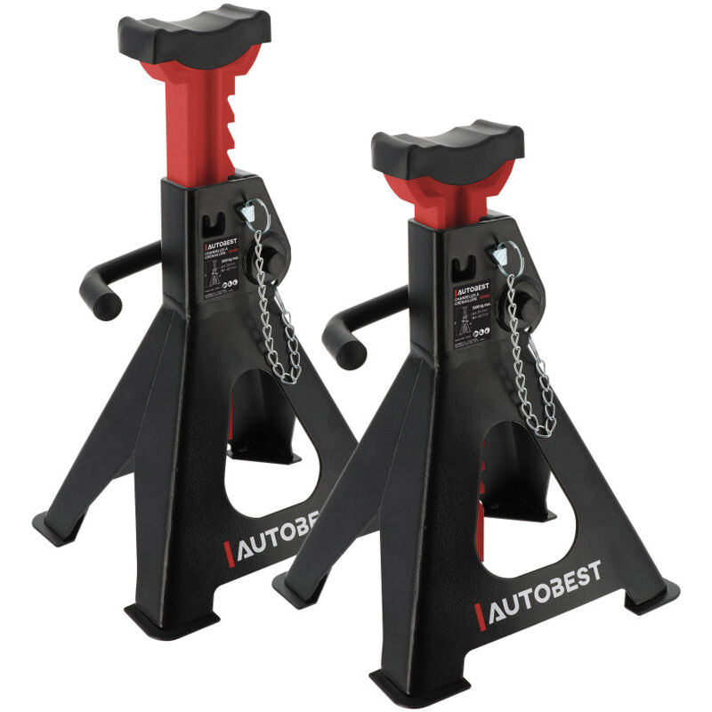 Jeu de deux chandelles à crémaillère 3 tonnes