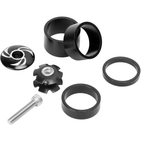Jeu de direction vélo noir écologique, kit complet de pièces de rechange pour vélo de route et VTT.
