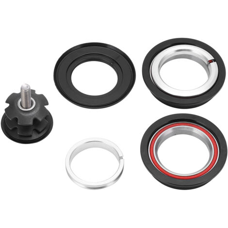 Jeu de direction VTT 44mm avec double roulement et bague de serrage pour équipement cycliste