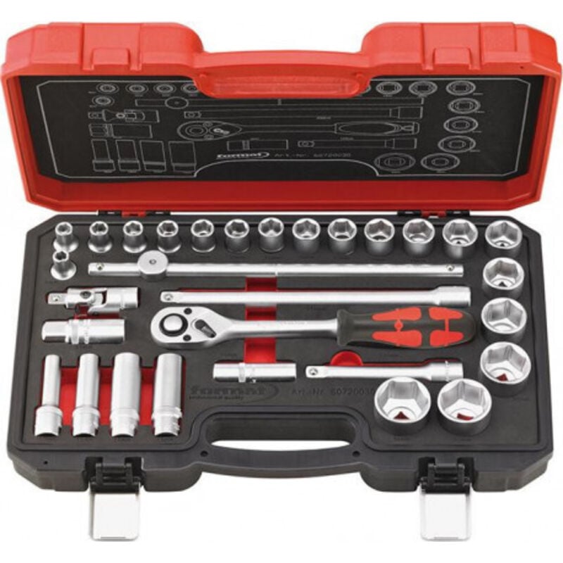 Coffret douilles 1/2 30-unités