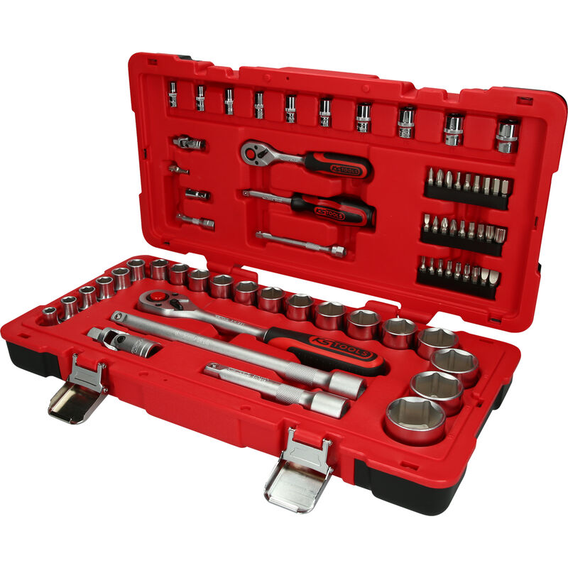 Ks tools 1/4'+1/2' Coffret de douilles, 68 pcs ( 951.0668 )
