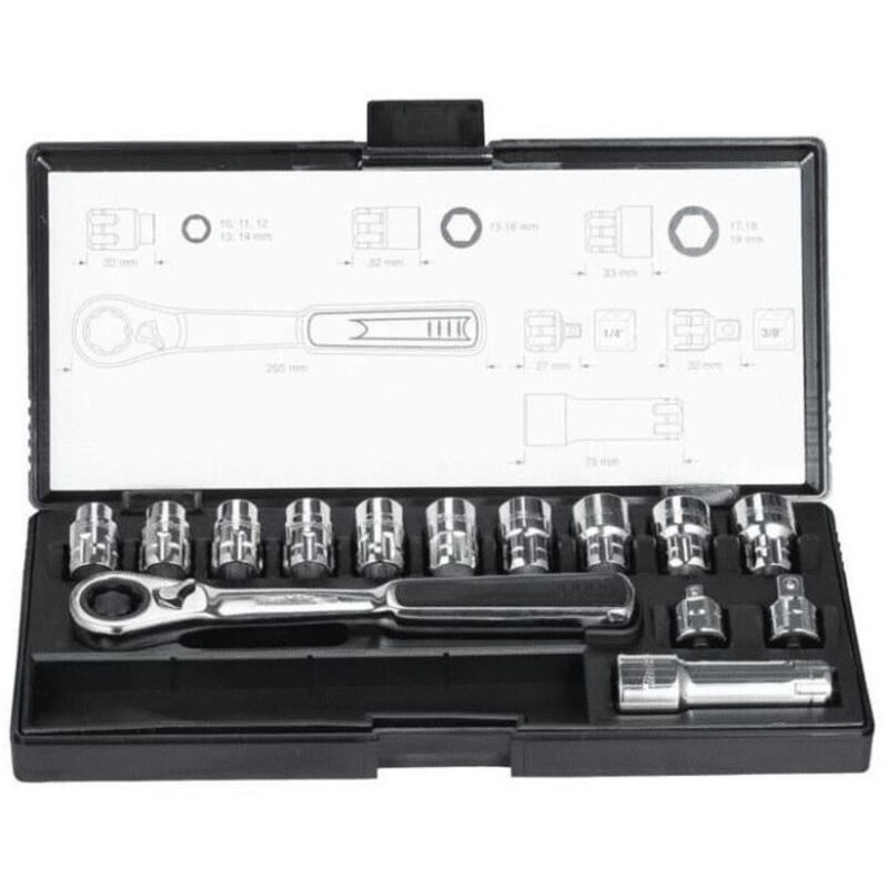 Coffret de douilles et cliquet réversible MAKITA B 65595 39 pièces - vue 2