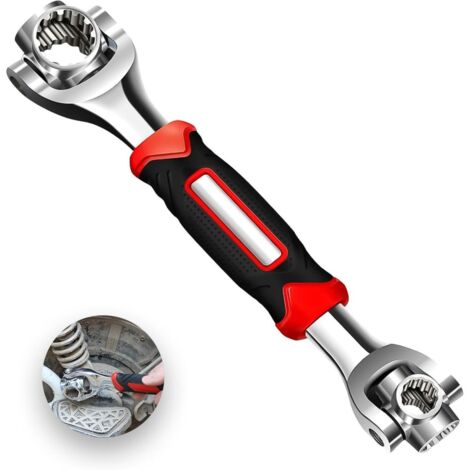 Jeu de Douilles 52 en 1 Professionnel - Clé à Cliquet Réversible 360° avec Douille Rapide & Poignée Ergonomique Anti-Dérapante - Pour Auto, Moto, Bricolage