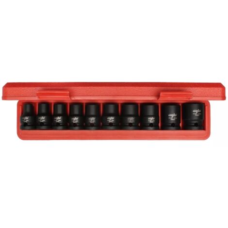 Jeu de douilles à choc pour clé à chocs 1/2 pouce en acier chromoly
