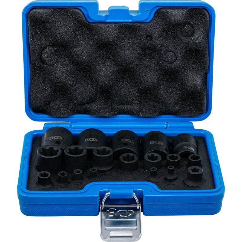 Jeu de douilles à choc Profil e Plus 6,3 mm (1/4'), 10 mm (3/8'), 12,5 mm (1/2') EP4 - E32 19 pcs.