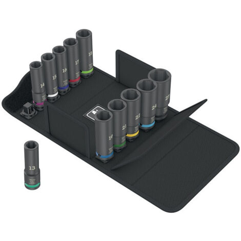 Jeu de douilles à chocs 8790 C Impaktor Deep Set 1 11 pièces 1/2 pouce de long, 6 pans
