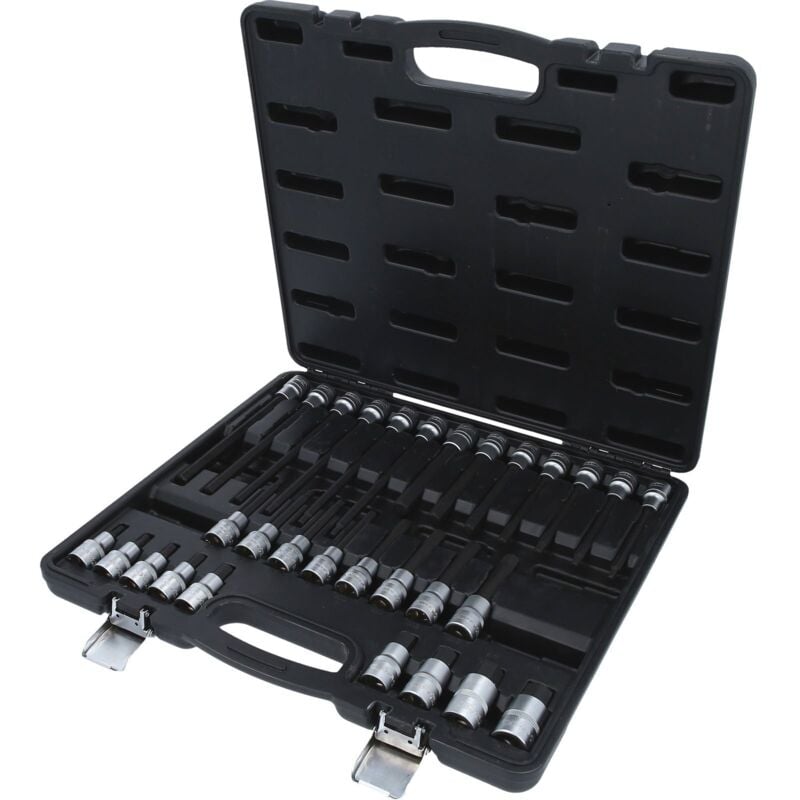 Kstools - Jeu de douilles à embout 1/2' pour vis à six pans creux, 30 pcs