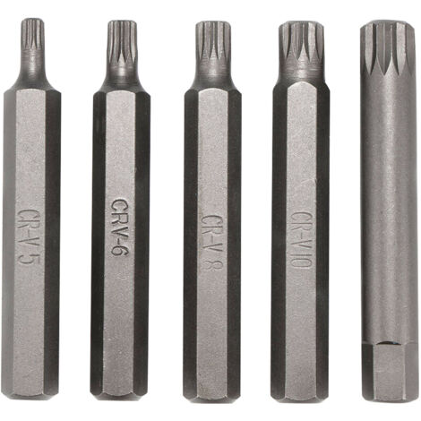 Jeu de douilles cannelées, hexagonales et Torx 40 en 1, clé Allen longue et courte portée de 3/8 à 1/2 pouces de diamètre avec boîte de rangement