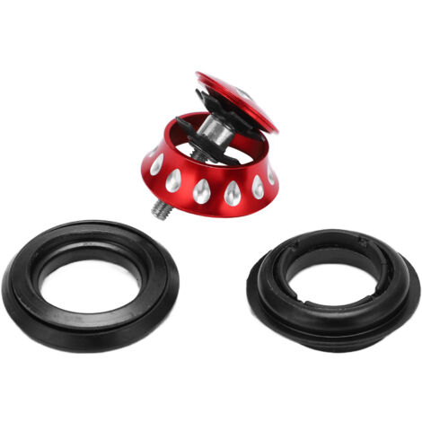 Jeu de douilles de direction colorées en métal pour VTT, forme goutte, roulement conique pour tube de direction rouge, compatible Dead Fly.