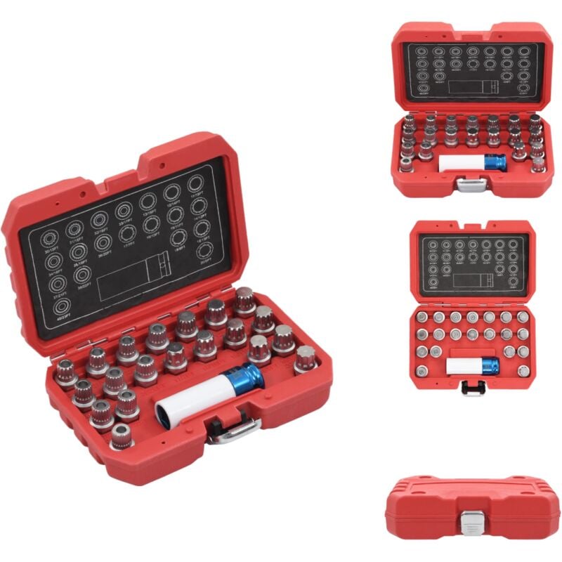 Jeu de douilles de verrouillage de jante 21 pcs pour BMW - Jeux De Douilles - Outillage Automobile - Bmw - Clé À Douille - Réparation Voiture