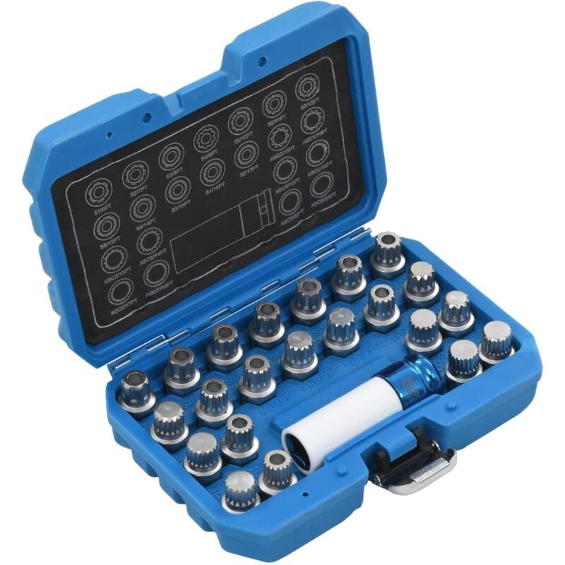 Vidaxl - Jeu de douilles de verrouillage de jante 23 pcs pour vag