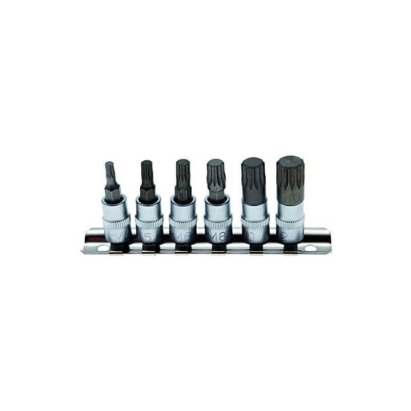 Bgs coffret de douilles torx, 6, 3-1/4 ''M4-M12-2162