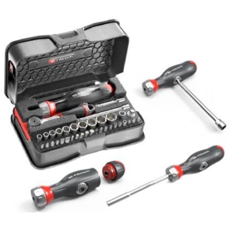 Jeu de douilles et d'embouts Facom 1/4" Carré 38 outils pièces ( Prix pour 1 )
