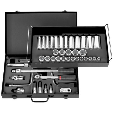 Jeu de douilles Facom 1/2", 12 pans