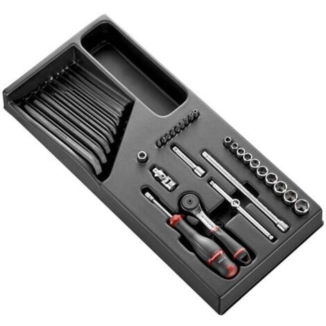 Jeu de douilles Facom 1/4" R.161B, 32 pièces