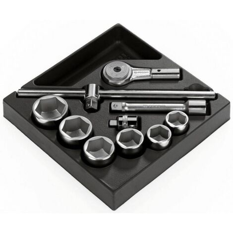 Jeu de douilles Facom 3/4" 6 pans, 10 pièces